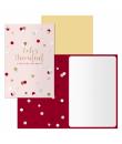 Dohe Copos Pack de 6 Tarjetas de Felicitacion Navideña con Sobre - Tamaño Cerrada 11.5x17cm, Abierta 23x17cm - Papel Offset - Im