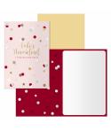 Dohe Copos Pack de 6 Tarjetas de Felicitacion Navideña con Sobre - Tamaño Cerrada 11.5x17cm, Abierta 23x17cm - Papel Offset - Im