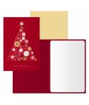 Dohe Abeto Pack de 6 Tarjetas de Felicitacion Navideña con Sobre - Tamaño Cerrada 11.5x17cm, Abierta 23x17cm - Papel Offset - Im