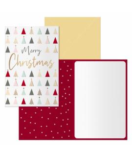 Dohe Forest Pack de 6 Tarjetas de Felicitacion Navideña con Sobre - Tamaño Cerrada 11.5x17cm, Abierta 23x17cm - Papel Offset - I