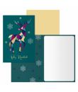 Dohe Heorot Pack de 6 Tarjetas de Felicitacion Navideña con Sobre - Tamaño Cerrada 11.5x17cm, Abierta 23x17cm - Papel Offset - I