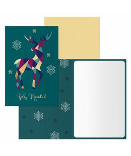 Dohe Heorot Pack de 6 Tarjetas de Felicitacion Navideña con Sobre - Tamaño Cerrada 11.5x17cm, Abierta 23x17cm - Papel Offset - I