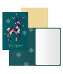 Dohe Heorot Pack de 6 Tarjetas de Felicitacion Navideña con Sobre - Tamaño Cerrada 11.5x17cm, Abierta 23x17cm - Papel Offset - I