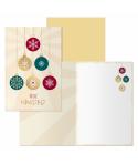 Dohe Balls Pack de 6 Tarjetas de Felicitacion Navideña con Sobre - Tamaño Cerrada 11.5x17cm, Abierta 23x17cm - Papel Offset - Im