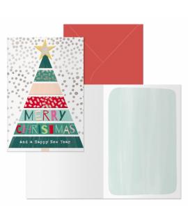 Dohe Natale Pack de 6 Tarjetas de Felicitacion Navideña con Sobre - Tamaño Cerrada 11.5x17cm, Abierta 23x17cm - Papel Offset - I