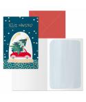 Dohe Beetle Pack de 6 Tarjetas de Felicitacion Navideña con Sobre - Tamaño Cerrada 11.5x17cm, Abierta 23x17cm - Papel Offset - I