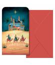 Dohe Oriente Pack de 6 Tarjetas/Billeteros de Felicitacion Navideña con Sobre - Tamaño 9x16cm - Papel Offset - Impresas a todo C