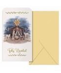 Dohe Maria Pack de 6 Tarjetas/Billeteros de Felicitacion Navideña con Sobre - Tamaño 9x16cm - Papel Offset - Impresas a todo Col