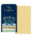 Dohe Cake Pack de 6 Tarjetas/Billeteros de Felicitacion de Cumpleaños con Sobre - Tamaño 9x16cm - Papel Offset - Impresas a todo
