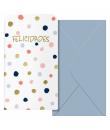 Dohe Copos Pack de 6 Tarjetas/Billeteros de Felicitacion con Sobre - Tamaño 9x16cm - Papel Offset - Impresas a todo Color