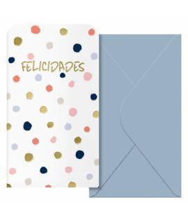 Dohe Copos Pack de 6 Tarjetas/Billeteros de Felicitacion con Sobre - Tamaño 9x16cm - Papel Offset - Impresas a todo Color