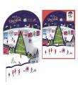 Dohe Mañana de Navidad Pack de 6 Tarjetas Desplegables de Felicitacion Navideña con Sobre - Impresas a todo Color