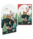 Dohe Animales en el Bosque Pack de 6 Tarjetas Desplegables de Felicitacion Navideña con Sobre - Impresas a todo Color