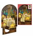 Dohe Cantando a la Navidad Pack de 6 Tarjetas Desplegables de Felicitacion Navideña con Sobre - Impresas a todo Color