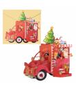 Dohe Truck Tarjeta 3D de Felicitacion Navideña con Sobre - Tamaño 14.5x11cm - Impresas a todo Color