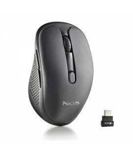 NGS Evo Jot Raton Inalambrico 1600dpi - Conexiones: 2.4 GHz USB-C + Bluetooth 5.1 + Bluetooth 5.1 - 5 Botones - Uso Diestro - Co