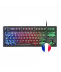 Mars Gaming MK023 Teclado Gaming - Tecnologia H-Mech RED - Iluminacion FRGB LED - Anti-Ghosting - Compatible con Windows, Linux,