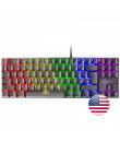 Mars Gaming MK80 Teclado Gaming Mecanico - TKL Compacto - Iluminacion RGB - Teclas Doble Inyeccion - Switches Antipolvo - Multip