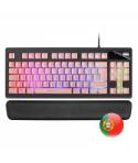 Mars Gaming MKAX Teclado Gaming - Iluminacion RGB 9 Efectos - Diseño Compacto TKL - Tecnologia H-Mech - Control de Volumen Rolle
