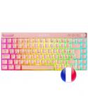 Mars Gaming Teclado Premium - Triple Conexion - Tamaño Ultra-Compacto 75% - Switch Outemu SQ Pro Azul - Iluminacion RGB - Bateri
