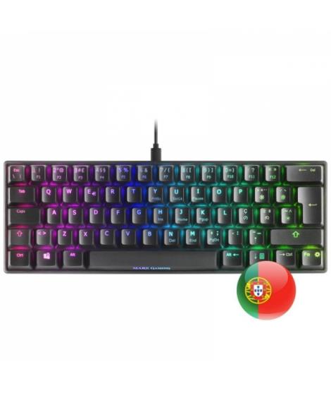 Mars Gaming MKMINI Teclado Gaming - Ultra-Compacto 60% - Iluminacion RGB Chroma - Switches Mecanicos OUTEMU Pro - Software Perso