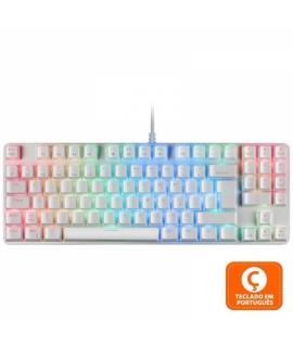 Mars Gaming MKREVO PRO Teclado Mecanico - TKL con Pad Numerico - Switches OUTEMU PRO - Iluminacion FULL RGB - Base de Aluminio -