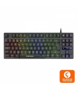 Mars Gaming MKTKL Teclado Hibrido Mecanico - Diseño TKL Compacto - Efectos LED RGB - Tecnologia H-Mechanical RED - Materiales de