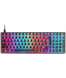Mars Gaming MKULTRA Teclado Gaming Premium - Compacto 96% - Teclas PBT Pudding - Iluminacion FULL RGB CHROMA - Switches OUTEMU S