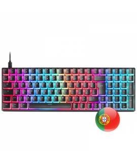 Mars Gaming MKULTRA Teclado Gaming Premium - Tamaño Compacto 96% - Teclas PBT Pudding - Iluminacion RGB Chroma - Switches OUTEMU