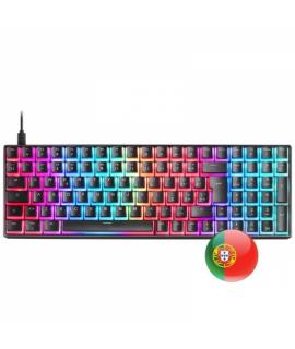 Mars Gaming MKULTRA Teclado Gaming Premium - Tamaño Compacto 96% - Teclas PBT Pudding - Iluminacion RGB Chroma - Switches Antipo