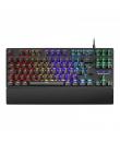 Mars Gaming MKXTKL Teclado Mecanico - Ultracompacto TKL - Switches OUTEMU SQ - Retroiluminacion RGB - Reposamuñecas Ergonomico E