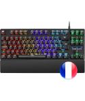Mars Gaming MKXTKL Teclado Mecanico - Switches OUTEMU SQ - RGB 5 Colores - Diseño TKL Compacto - Reposamuñecas Ergonomico - Anti