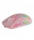 Mars Gaming MMW3 Raton Inalambrico Ultraligero - RGB Flow - Sensor Optico 3200 DPI - Switches HUANO - Bateria Recargable - Diseñ