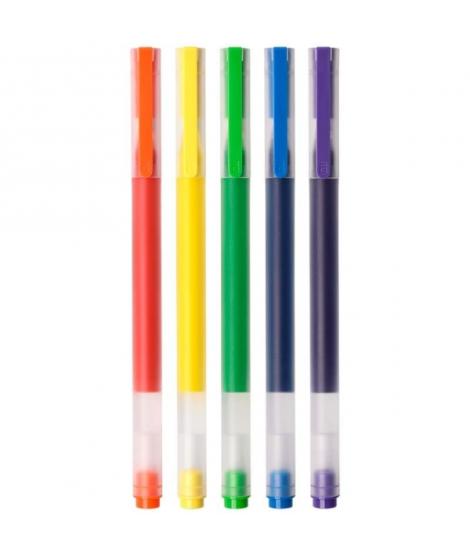 Xiaomi High-Capacity Pack de 5 Boligrafos de Gel - Punta 0.5mm - Alta Capacidad - Secado Rapido - Colores Surtidos