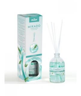 Prady Ambientador Mikado Limpio - Frasco de Cristal 100ml y Varitas Difusoras