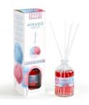Prady Ambientador Mikado Algodon de Azucar - Frasco de Cristal 100ml y Varitas Difusoras