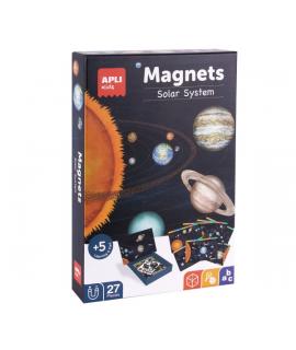 Apli Juego Magnetico El Sistema Solar - Introduccion al Sistema Solar, Fases Lunares, Estaciones y Constelaciones - Incluye 27 I