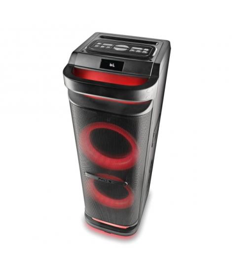 NGS Wild Space 3 Altavoz DJ 4000W Bluetooth 5.3 con Woofer 10" - USB y AUX - Iluminacion LED - Mando a Distancia - Color Negro