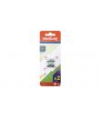 Molin Pack de 2 Afilalapices Metalicos de 1 Orificio para Lapices de hasta 10mm - Color Aluminio