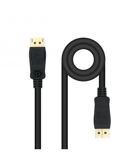 Nanocable Cable Displayport 1.4 DP/M-DP/M - Longitud 0.5m - Soporta Resoluciones de Video de hasta 8K - Color Negro