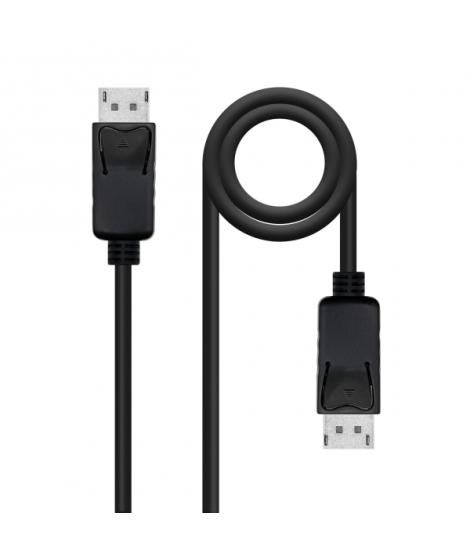 Nanocable Cable Displayport 1.2 CCS DP/M-DP/M - Longitud 1m - Soporta Resoluciones de Video de hasta 4K - Color Negro