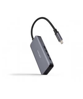 Nanocable Hub USB-C 3.2 con 4x Puertos USB-C 3.2 - Velocidad de Transferencia de hasta 5Gbps - Cable de 0.10m