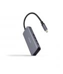 Nanocable Hub USB-C 3.2 con 4x Puertos USB-C 3.2 - Velocidad de Transferencia de hasta 5Gbps - Cable de 0.10m