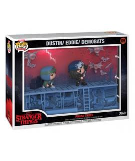 Funko Pop Moments Deluxe Stranger Things Set Fase 3 Eddie and Dustin - Figuras de Vinilo