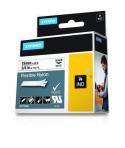 Dymo Rhino ID1-19 Cinta de Etiquetas Original para Rotuladora - Texto Negro sobre Fondo Blanco - Ancho 19mm x 3.5 metros - 18489