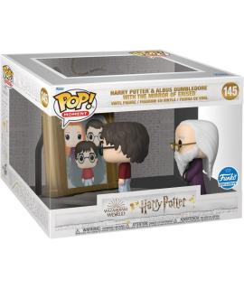 Funko Pop Harry Potter Harry Potter y Albus Dumbledore con el Espejo de Erised - Set de Figuras de Vinilo - Altura 10.5cm, Ancho