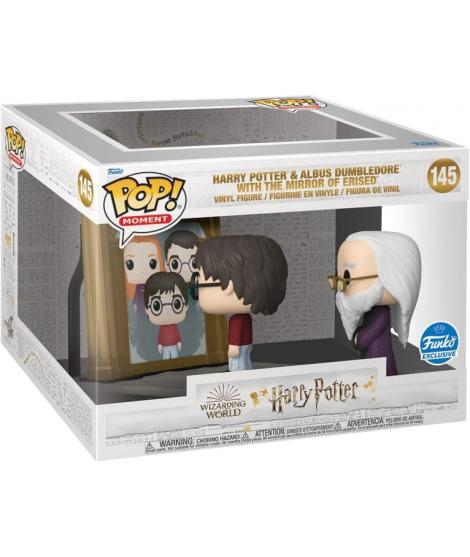 Funko Pop Harry Potter Harry Potter y Albus Dumbledore con el Espejo de Erised - Set de Figuras de Vinilo - Altura 10.5cm, Ancho