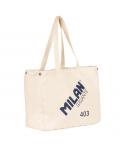 Milan Gigante 403 Serie 1918 Tote Bag Bolsa de Tela - Tamaño 51x40.5x21.5cm - Capacidad 40L - Color Beige