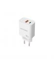 Nanocable Cargador de Pared USB-C/PD + USB-A/QC 30W - Color Blanco