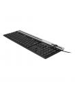 Unykach A2930 Teclado USB con 105 Teclas + 12 teclas multimedia - Teclas planas - Color Negro